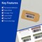Avery TrueBlock Matte White Paper Labels, 1-1/4" x 3-3/4" Rectangle